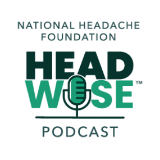 headwise-podcast-logo Logo for the "Head Wise" podcast by the National Headache Foundation featuring a microphone graphic.